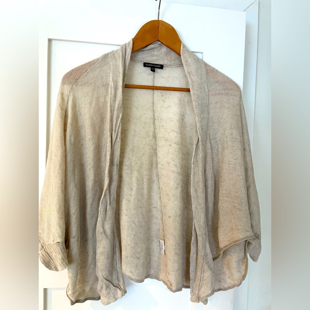 Eileen Fisher linen sweater.